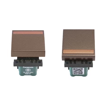 สวิตช์ 2 ทาง PANASONIC WEG5522 MA ขนาด 1.5 ช่อง สีน้ำตาล_3