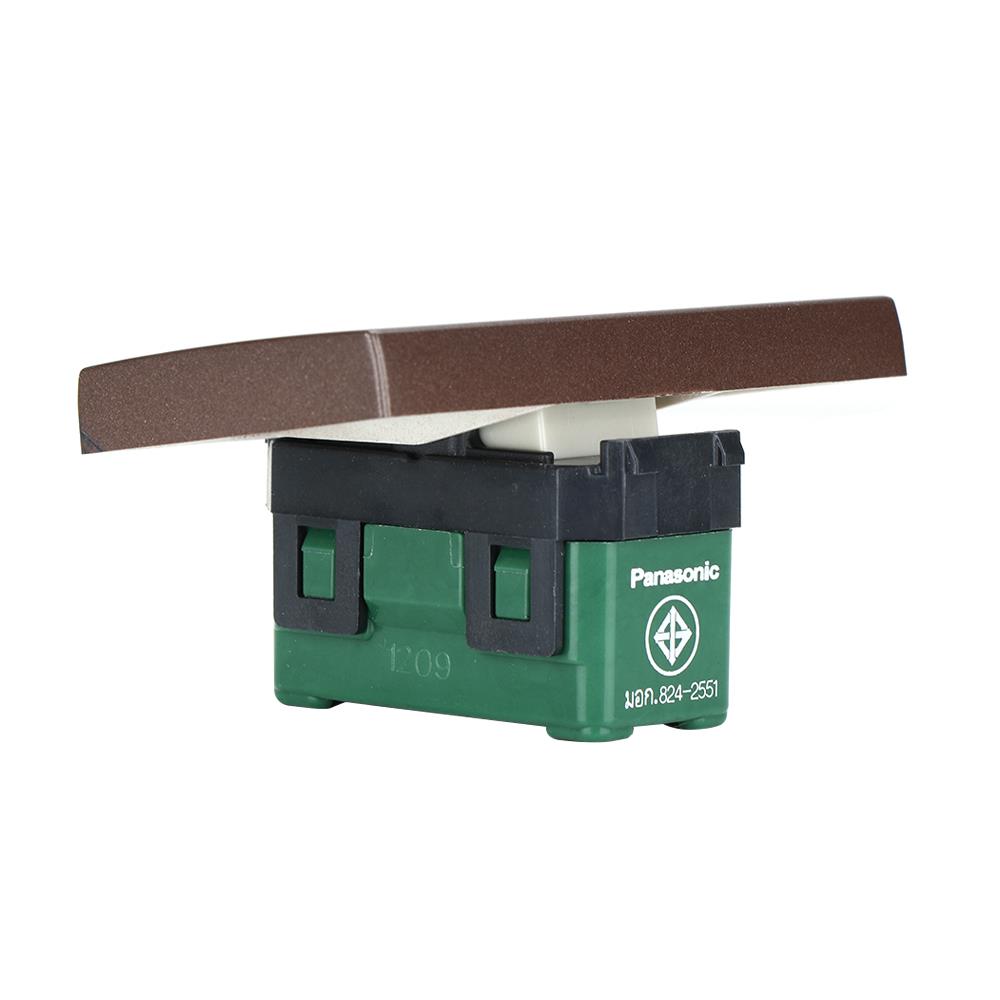 สวิตช์ 1 ทาง PANASONIC WEG5511 MA ขนาด 3 ช่อง สีน้ำตาล