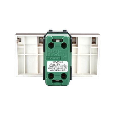 สวิตช์ 1 ทาง PANASONIC WEG5511 MA ขนาด 3 ช่อง สีน้ำตาล_2