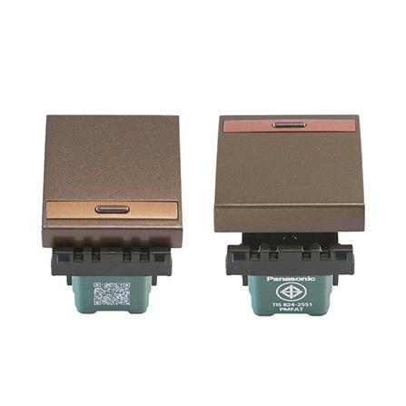 สวิตช์ 1 ทาง PANASONIC WEG5521 MA ขนาด 1.5 ช่อง สีน้ำตาล_3