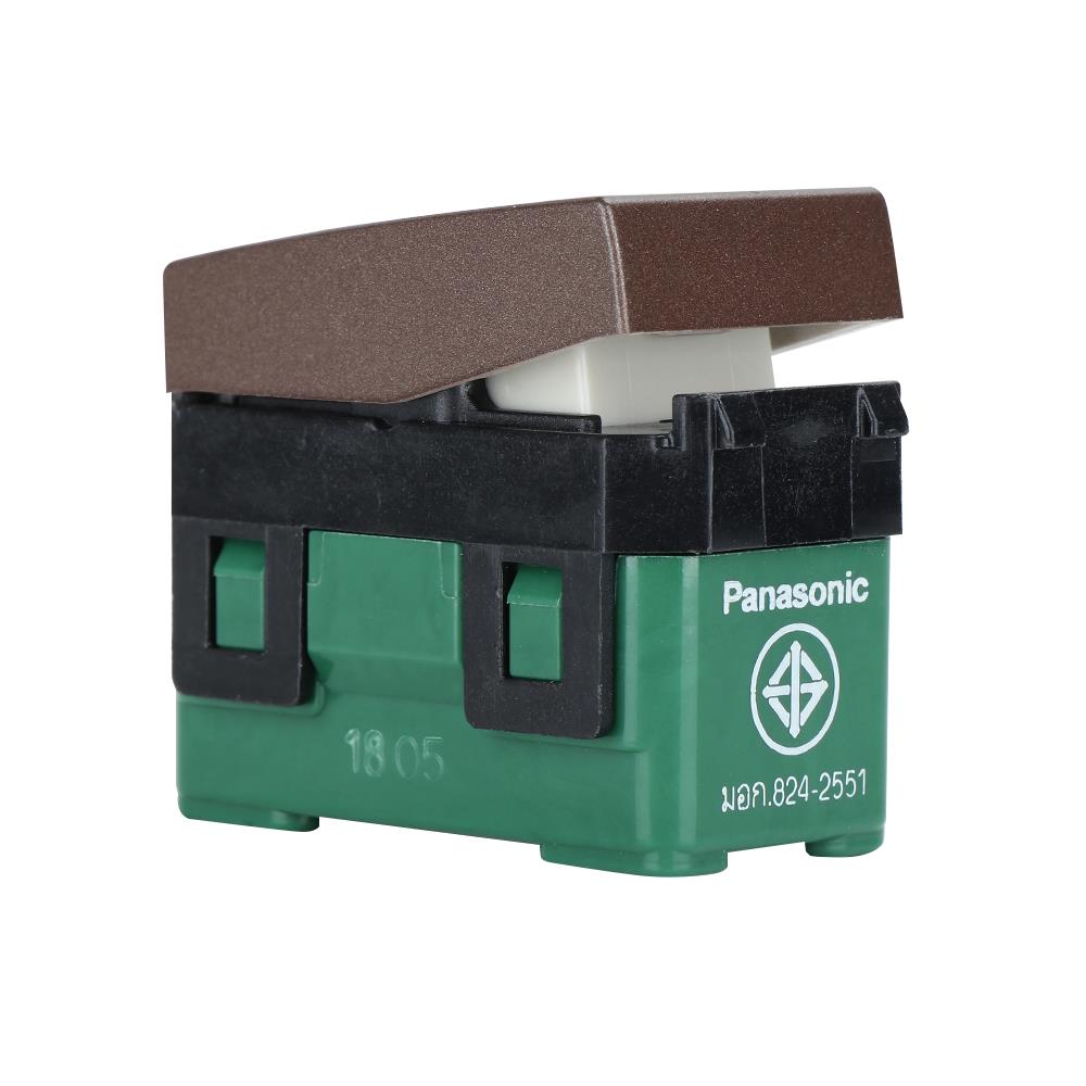 สวิตช์ 1 ทาง PANASONIC WEG5531 MA ขนาด 1 ช่อง สีน้ำตาล