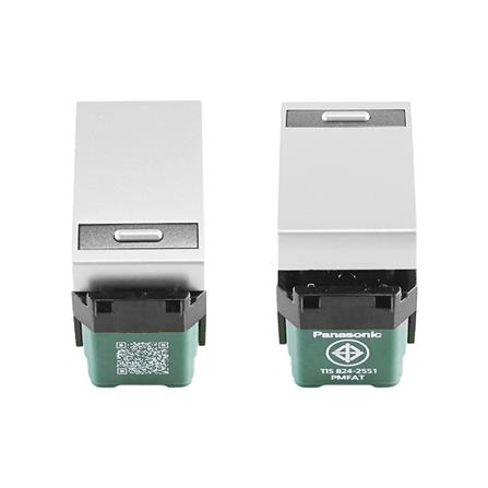 สวิตช์ 1 ทาง 1 ช่อง PANASONIC WEG5531 MW สีเงิน_3