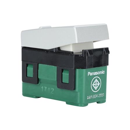 สวิตช์ 1 ทาง 1 ช่อง PANASONIC WEG5531 MW สีเงิน_1