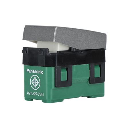 สวิตช์ 1 ทาง PANASONIC WEG5531 MH  ขนาด 1 ช่อง สีเทาดำ_1