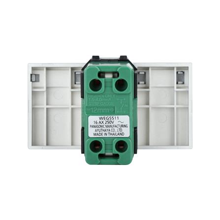 สวิตช์ 1 ทาง PANASONIC WEG5511 MH ขนาด 3 ช่อง สีเทาดำ_2