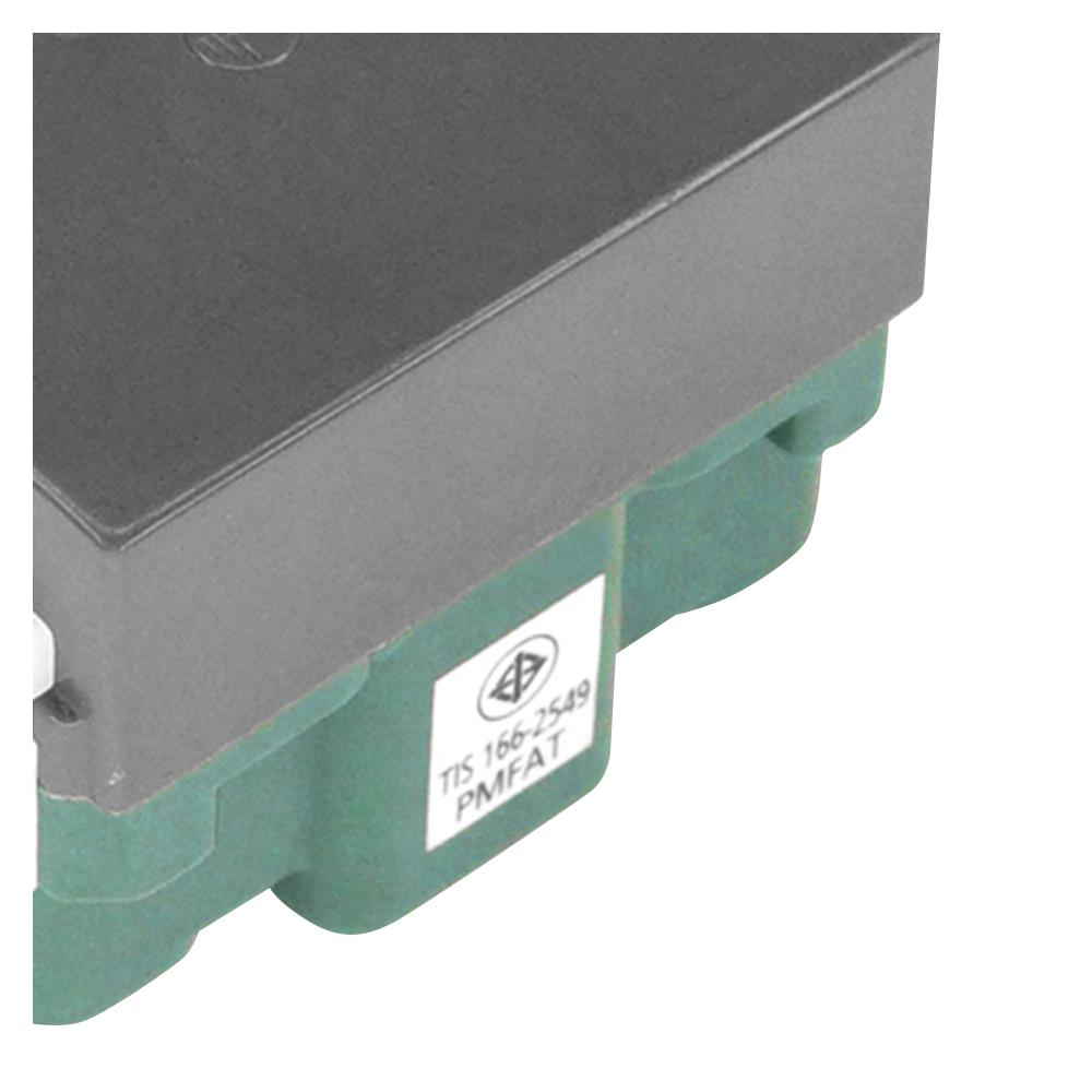 เต้ารับเดี่ยว 3 ขา มีม่านนิรภัย PANASONIC WEG1181 KH สีเทา