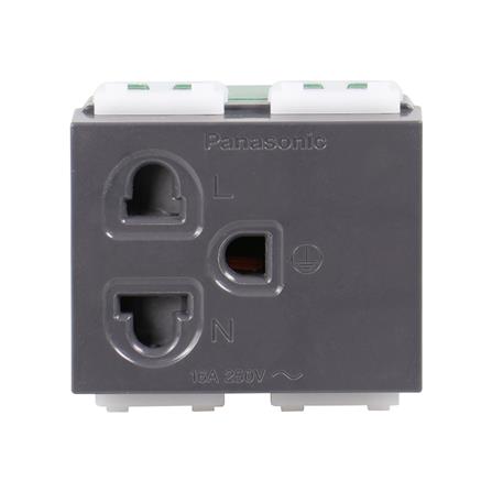 เต้ารับเดี่ยว 3 ขา มีม่านนิรภัย PANASONIC WEG1181 ...