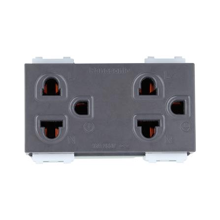 เต้ารับคู่ 3 ขา มีม่านนิรภัย PANASONIC WEG15829H ส...