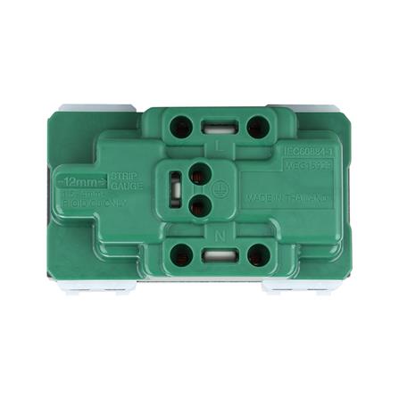 เต้ารับคู่ 3 ขา มีม่านนิรภัย PANASONIC WEG15829H สีเทา_2