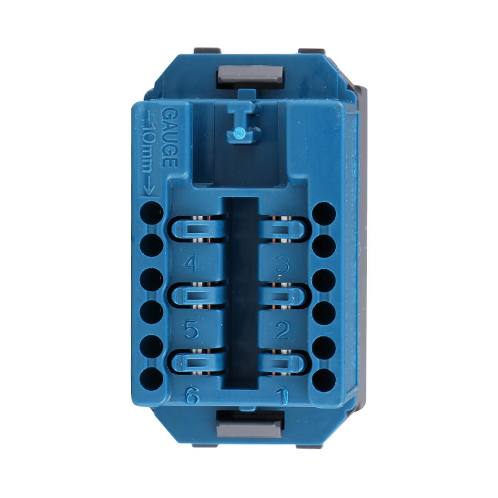 เต้ารับโทรศัพท์ PANASONIC 6P/4C WEG2166 H สีเทา