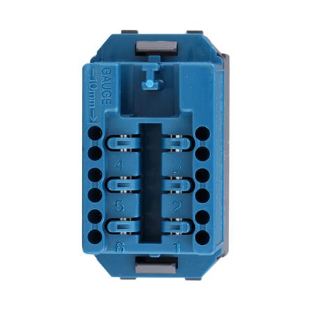 เต้ารับโทรศัพท์ PANASONIC 6P/4C WEG2166 H สีเทา_2