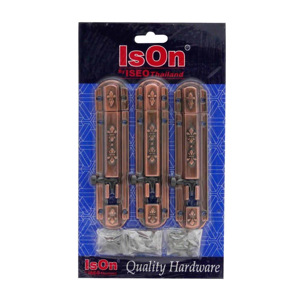 กลอนทั่วไป ISON 128 4 นิ้ว สีทองแดงรมดำ