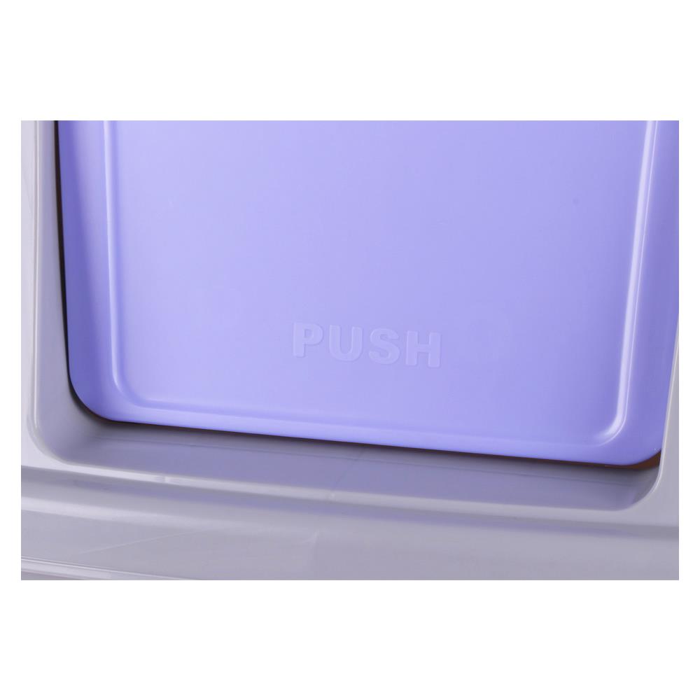 ถังขยะเหลี่ยม ฝาสวิง KEYWAY 105L สีน้ำเงิน/ม่วง