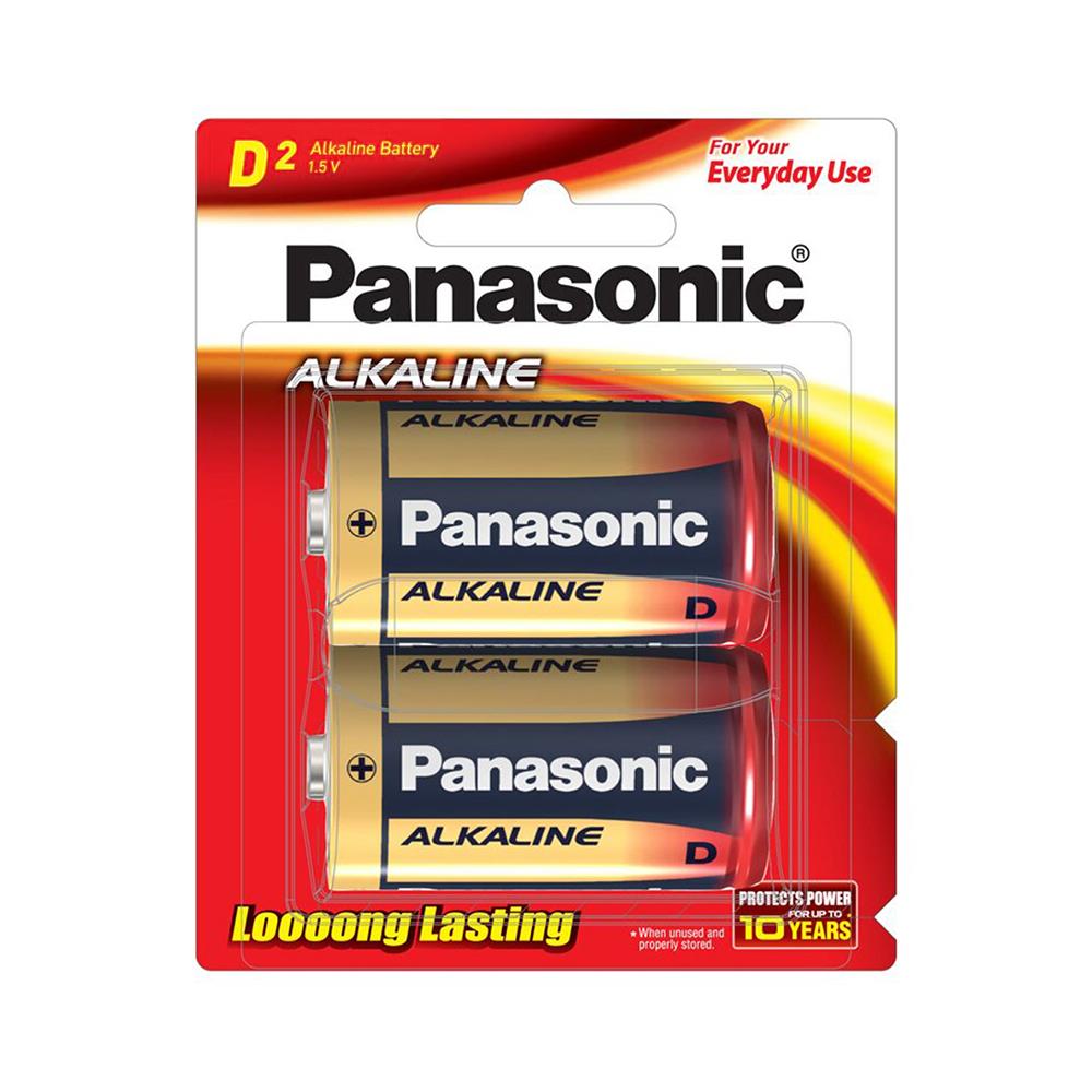 ถ่านอัลคาไลน์ PANASONIC D LR20T แพ็ก 2 ก้อน