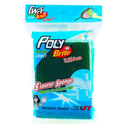 ฟองน้ำพร้อมใยขัด POLY-BRITE 307-04 7.5x11 ซม._4