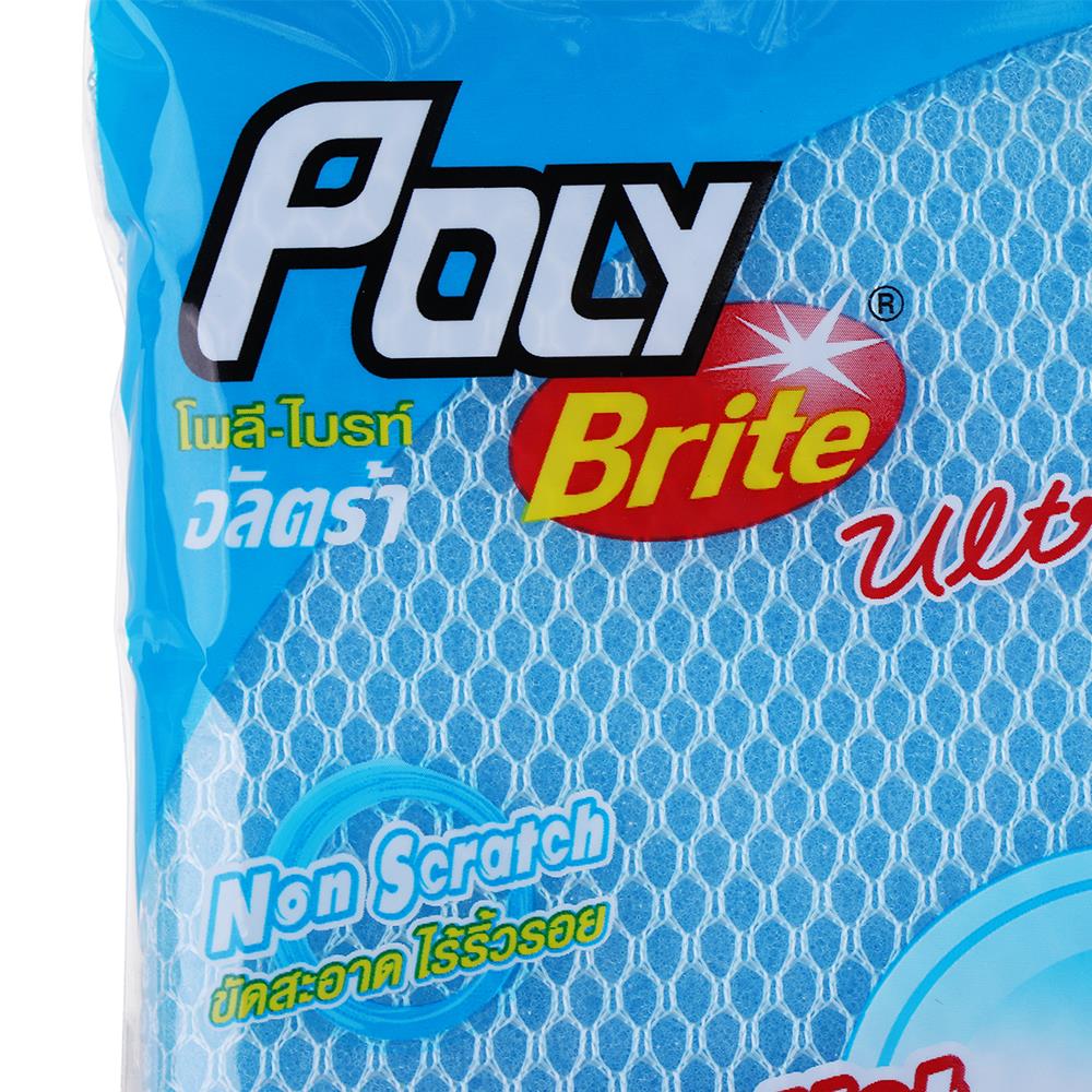 ฟองน้ำหุ้มตาข่าย POLY-BRITE 407-04 13x10x2 ซม.