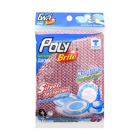 ฟองน้ำหุ้มตาข่าย POLY-BRITE 411-01 16.5x7x2cm