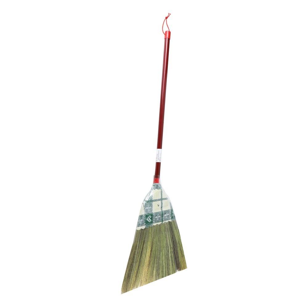 GRASS FLOWER BROOM WITH PLASTIC HANDLE CIT