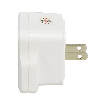 ปลั๊กแปลง 2 ขาแบน TOSHINO DD-P2S สีขาว_2