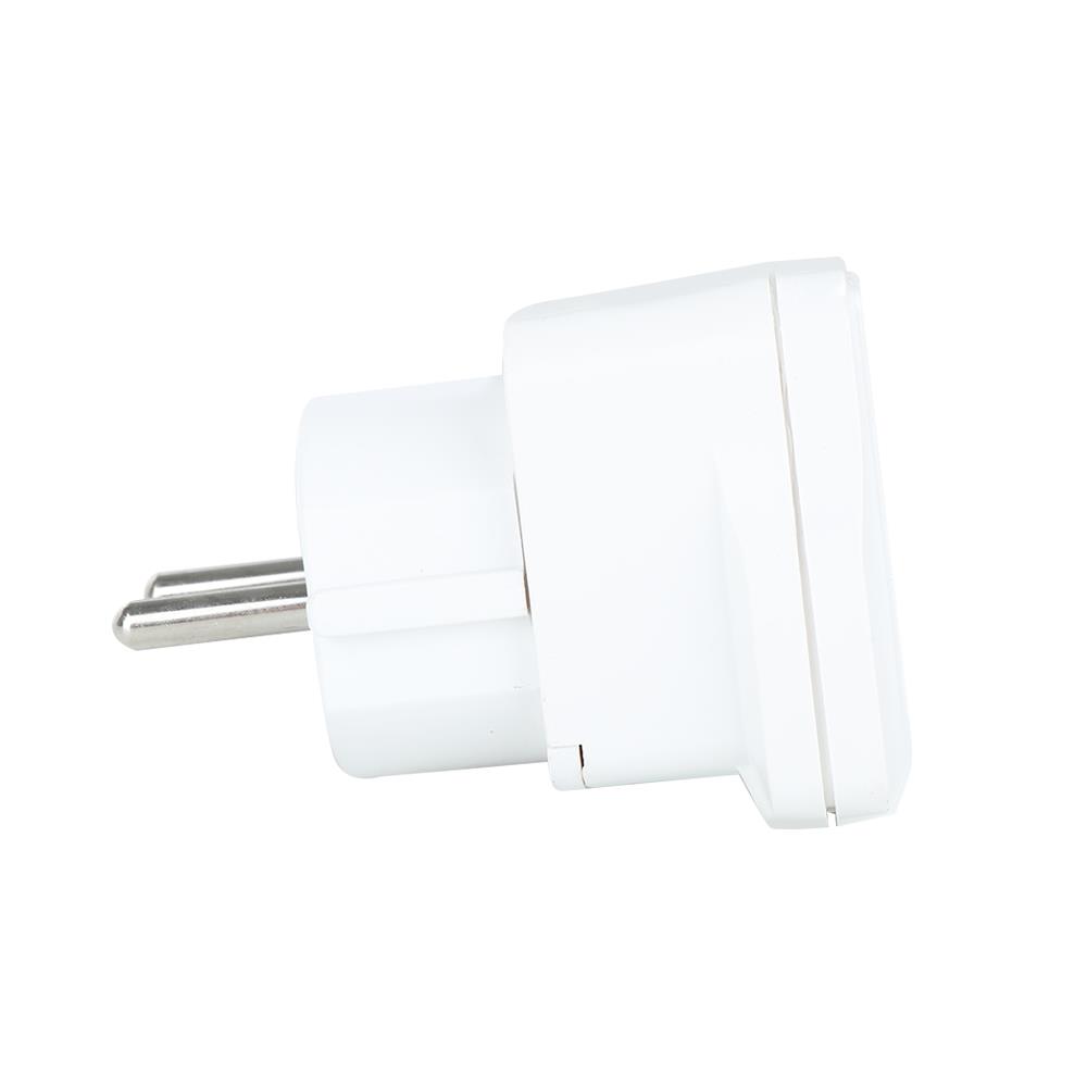 ปลั๊กแปลง 2 ขากลม TOSHINO DD-P4S สีขาว