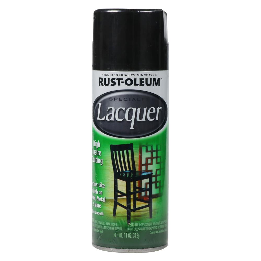 สีสเปรย์ แล็กเกอร์ RUST-OLEUM สีดำ 11 ออนซ์