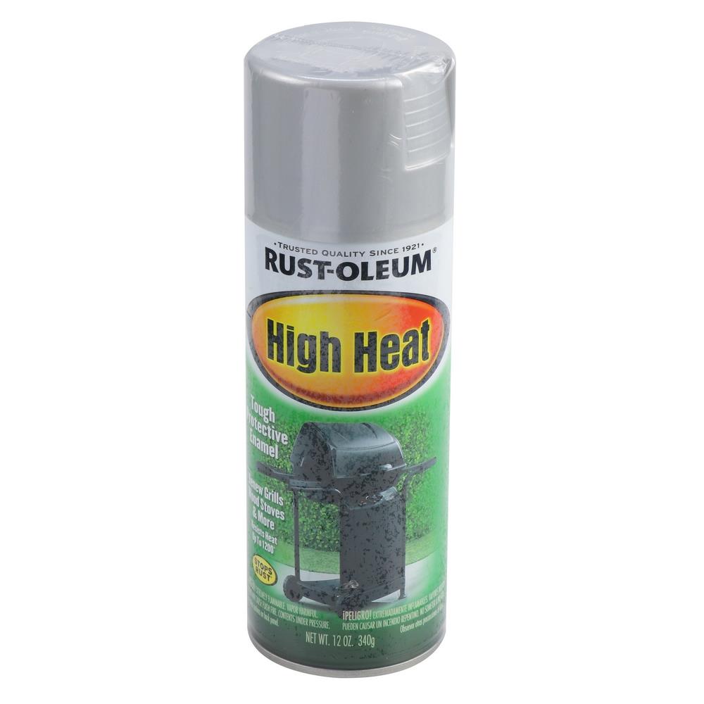 สีสเปรย์ทนความร้อน RUST-OLEUM เงิน 12 ออนซ์