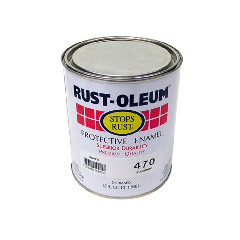 สีน้ำมัน RUST-OLEUM 470-4 สีเงิน เงา 1/4 แกลลอน