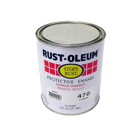 สีน้ำมัน RUST-OLEUM 470-4 สีเงิน เงา 1/4 แกลลอน