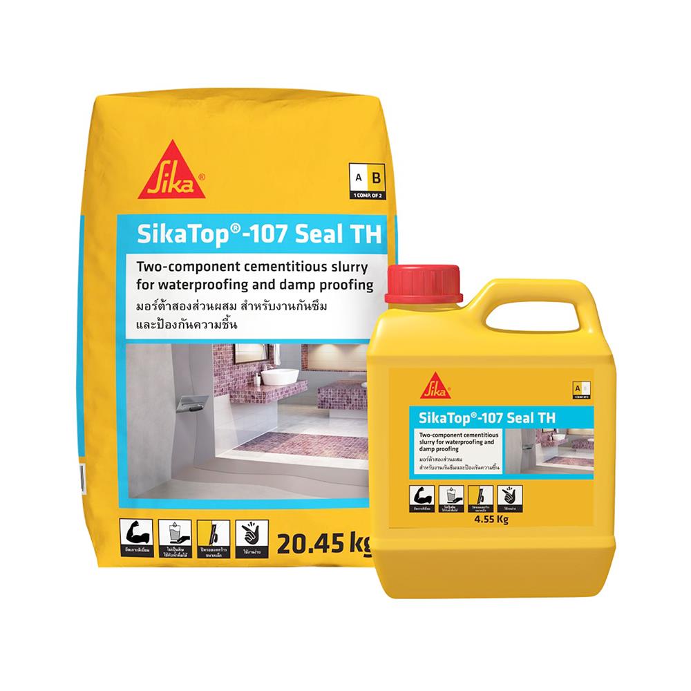 ซีเมนต์กันซึม SIKA SIKATOP-107 SEAL TH (A+B) 25 กก.