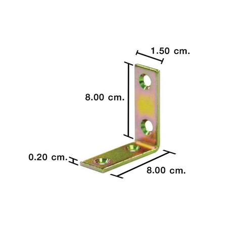 เหล็กฉากตัว L FITT SA-1580 15X80 มม. แพ็ก 5 ตัว_2
