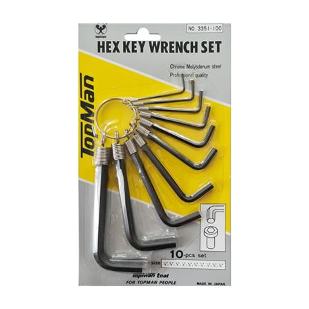 ประแจหกเหลี่ยม TOP MAN 10 ชิ้น/ชุด_1