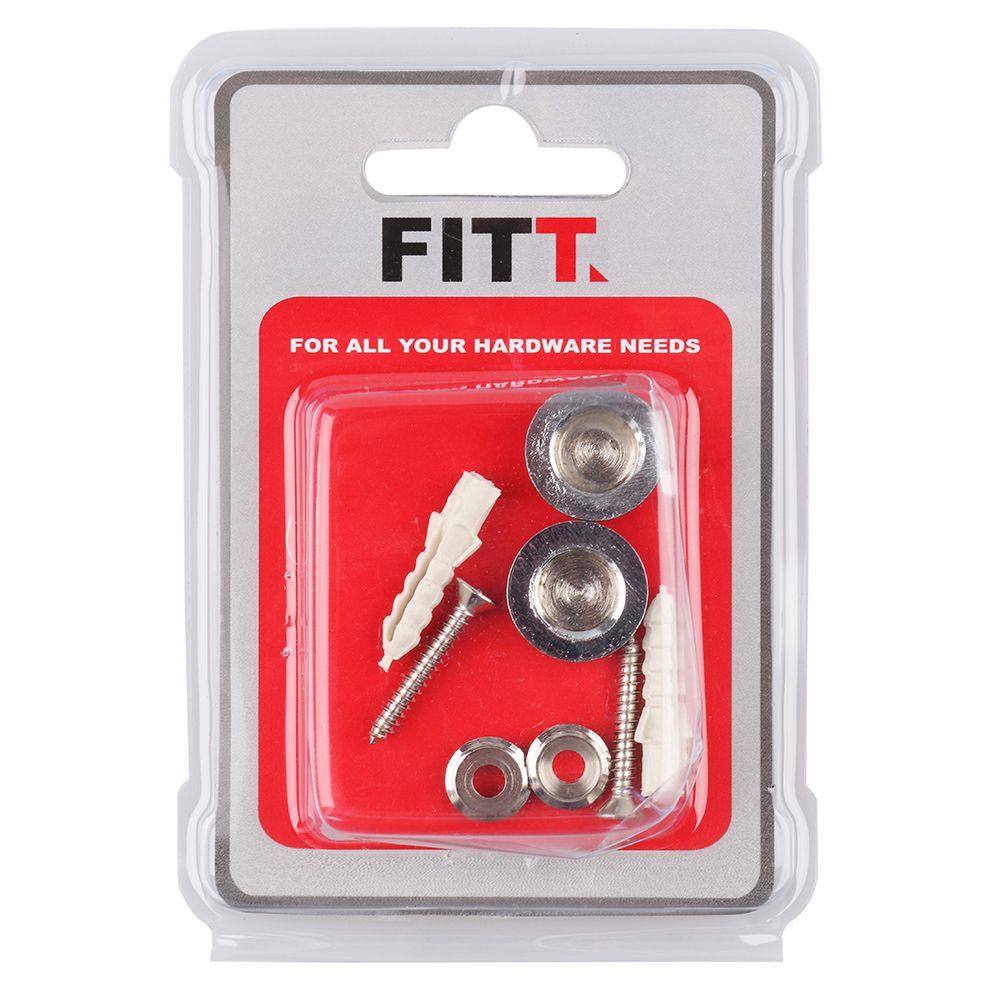 ตัวยึดกระจก FITT MZ-19 โครม แพ็ก 2 ชิ้น