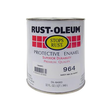 สีน้ำมัน RUST-OLEUM 964-4 สีแดง เงา 1/4 แกลลอน