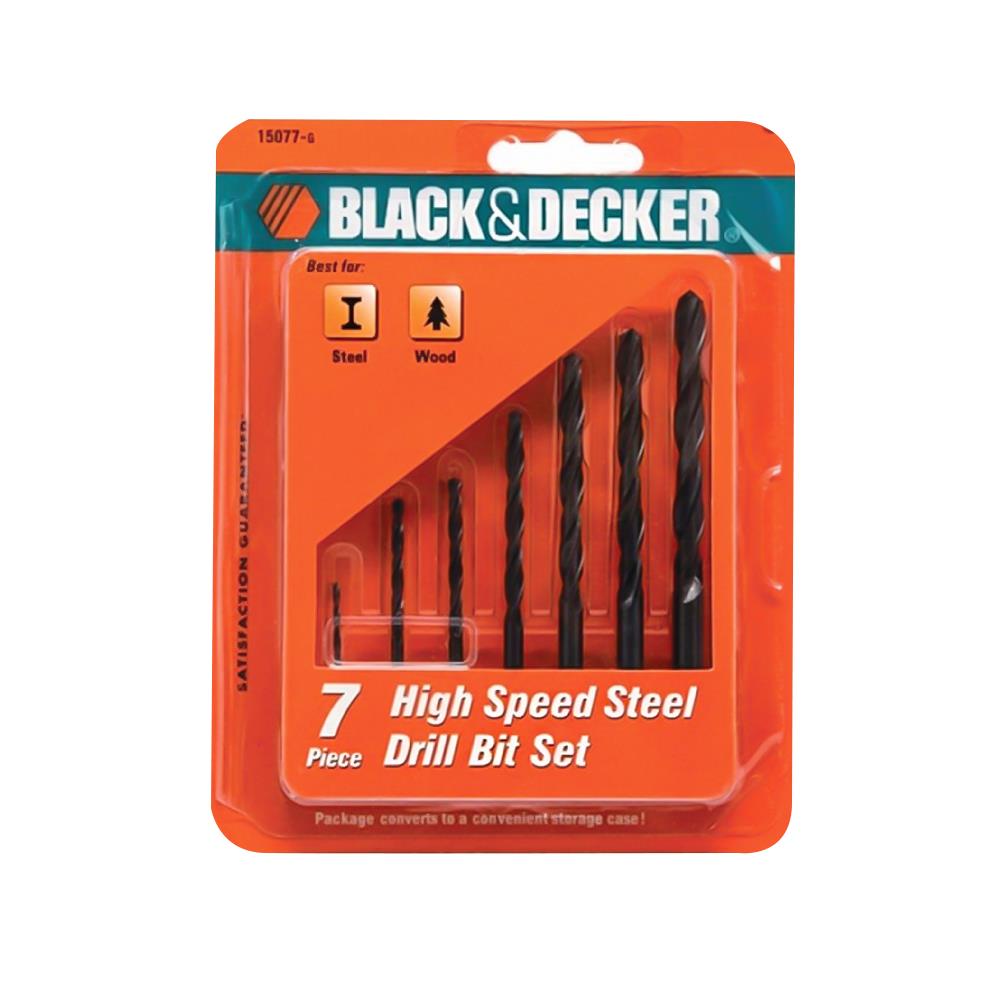 ดอกเจาะเหล็ก BLACK&DECKER 15077 แพ็ก 7 ชิ้น