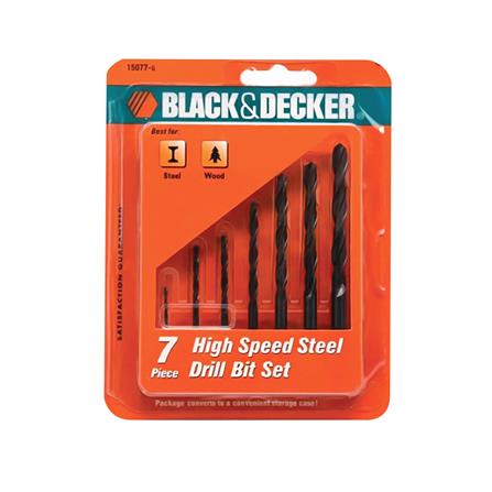 ดอกเจาะเหล็ก BLACK&DECKER 15077 แพ็ก 7 ชิ้น_1