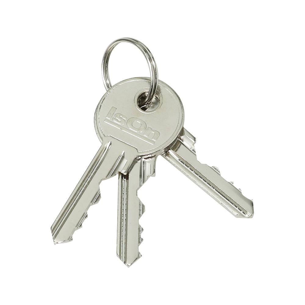 กุญแจบานเลื่อน ISEO 498AC สีทองแดงรมดำ