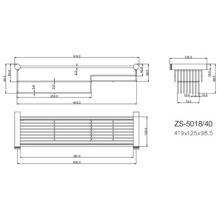 ตะแกรงวางของ WS ZS5018-40 สเตนเลส_1