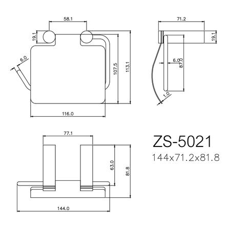 ที่ใส่กระดาษชำระ WS ZS-5021 สีสเตนเลส_3