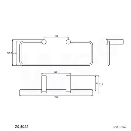 ห่วงแขวนผ้า WS ZS-5022 สเตนเลส_1