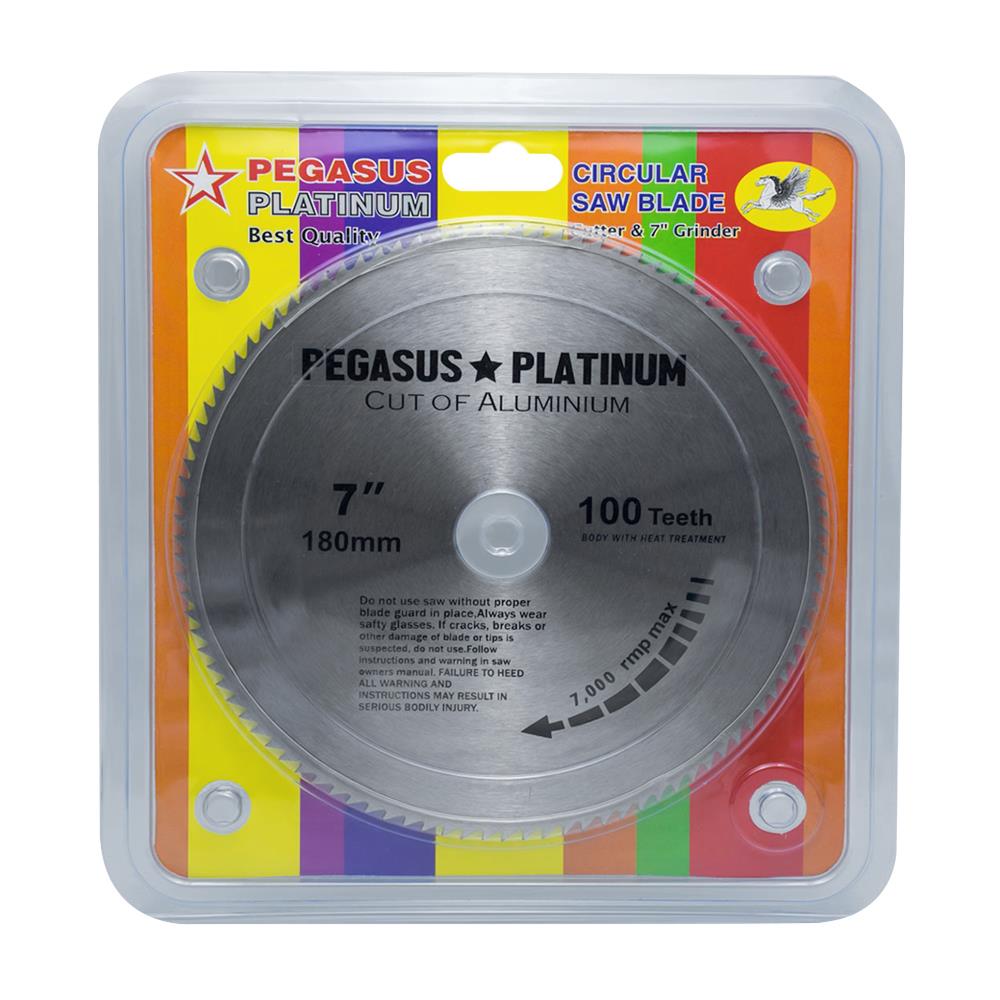 ใบเลื่อยวงเดือน PEGASUS 7 นิ้ว 100 ซี่ฟัน
