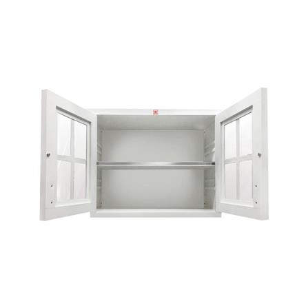 ตู้คู่ ABS KING KRYSTAL 88.5x68 ซม. สีขาว_1