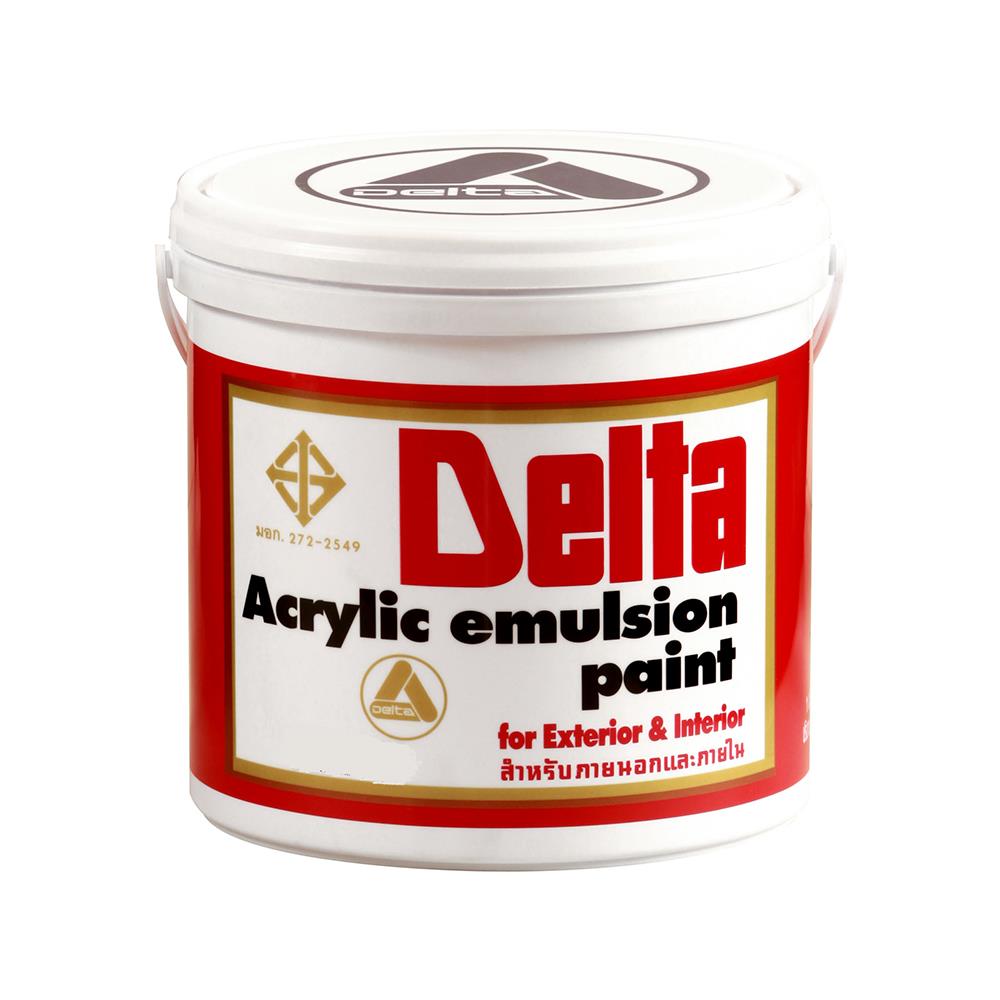 สีน้ำทาภายนอก DELTA #199 สีขาว ด้าน 1 แกลลอน