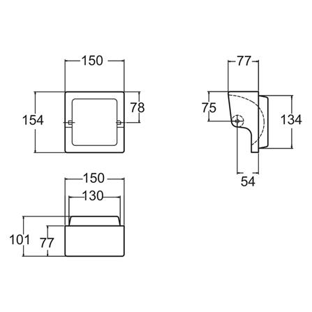 ที่ใส่กระดาษชำระ AMERICAN STANDARD TF-9011-WT สีขาว_1