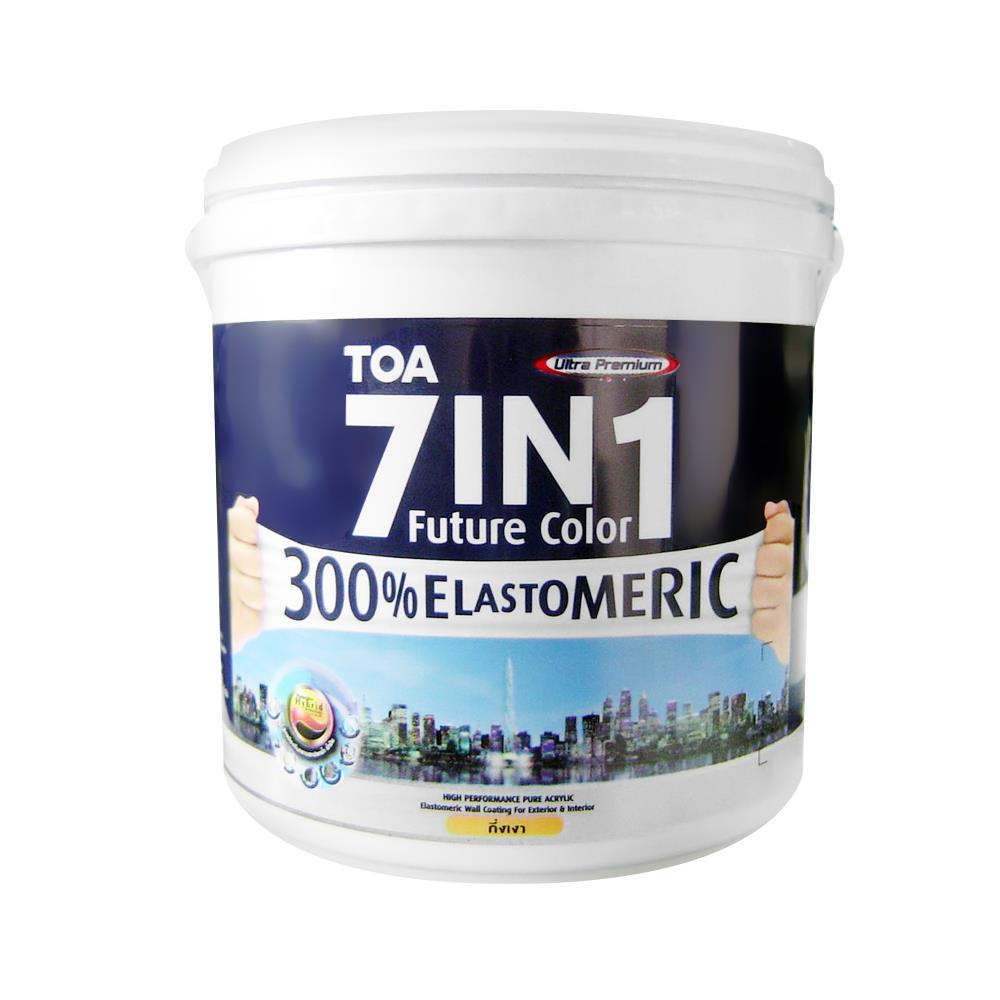 สีน้ำทาภายนอก TOA 7 IN 1 BASE D กึ่งเงา 10 ลิตร