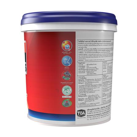 สีน้ำทาภายนอก ชนิดด้าน TOA 4 SEASONS ADVANCE BASE A สีขาว 2.5 แกลลอน_3
