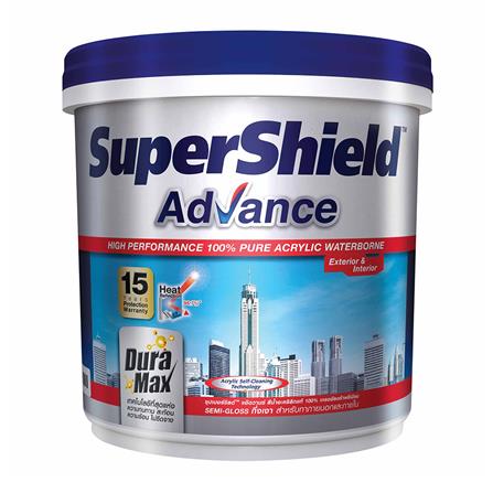 สีน้ำทาภายนอก TOA SUPERSHIELD ADVANCE BASE C กึ่งเงา 1 แกลลอน_0