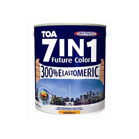 สีน้ำทาภายนอก TOA 7 IN 1 BASE C กึ่งเงา 10 ลิตร_0