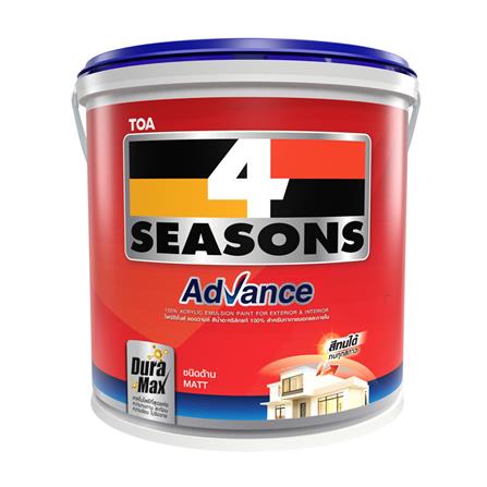 สีน้ำทาภายนอก TOA 4 SEASONS ADVANCE BASE B ด้าน 1/4 แกลลอน