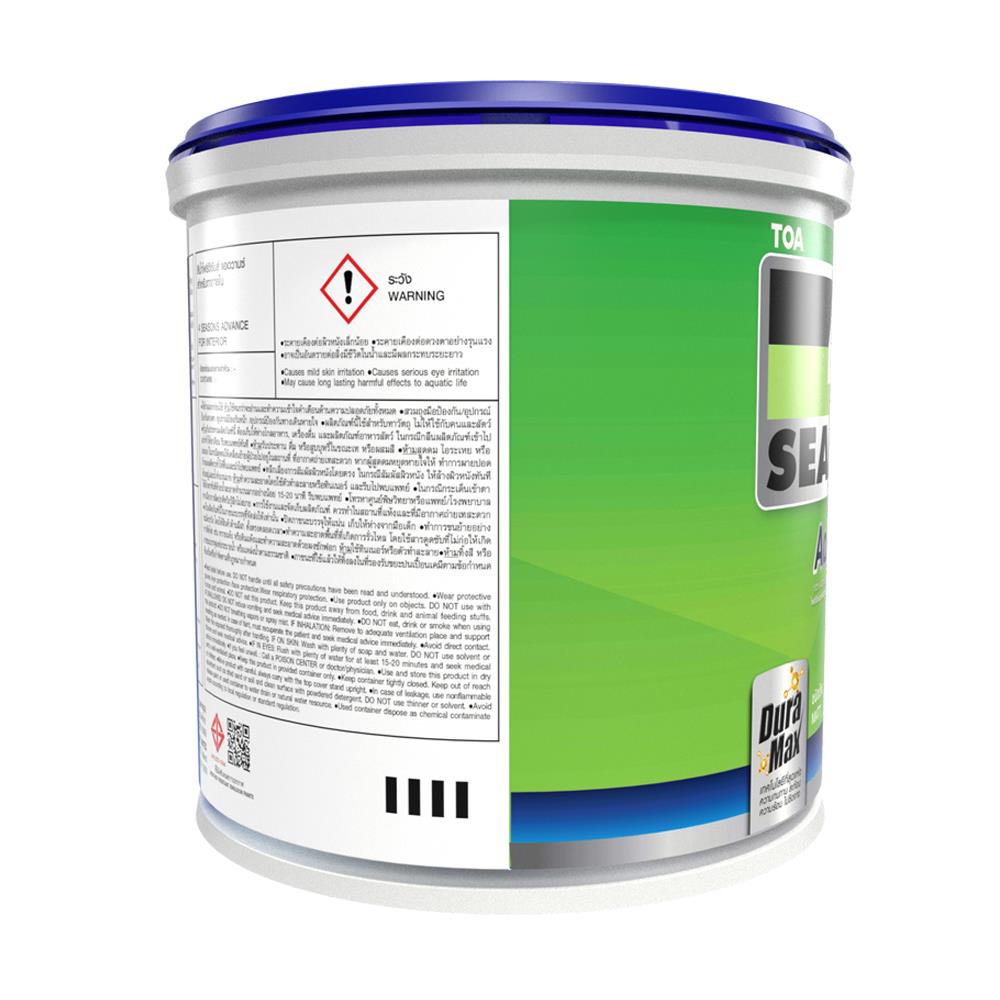 สีน้ำทาภายใน ชนิดด้าน TOA 4 SEASONS ADVANCE BASE C สีขาว 1 แกลลอน