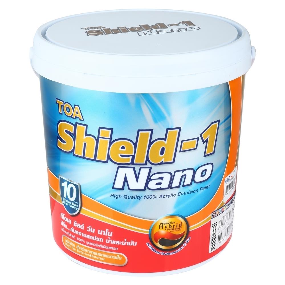สีน้ำทาภายนอก ชนิดด้าน TOA SHIELD-1 NANO BASE D 1 แกลลอน